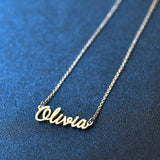 NOKMIT Name Necklace Letter Stainless Steel Personalized Jewelry Mother's Gift