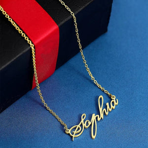 Women's Personalized Name Necklace Stainless Steel Choker Plated Gift