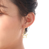 Personalized Name Earrings Star Shape Gift for Women
