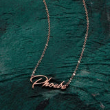 Stainless Steel Name Necklace Choker for Women