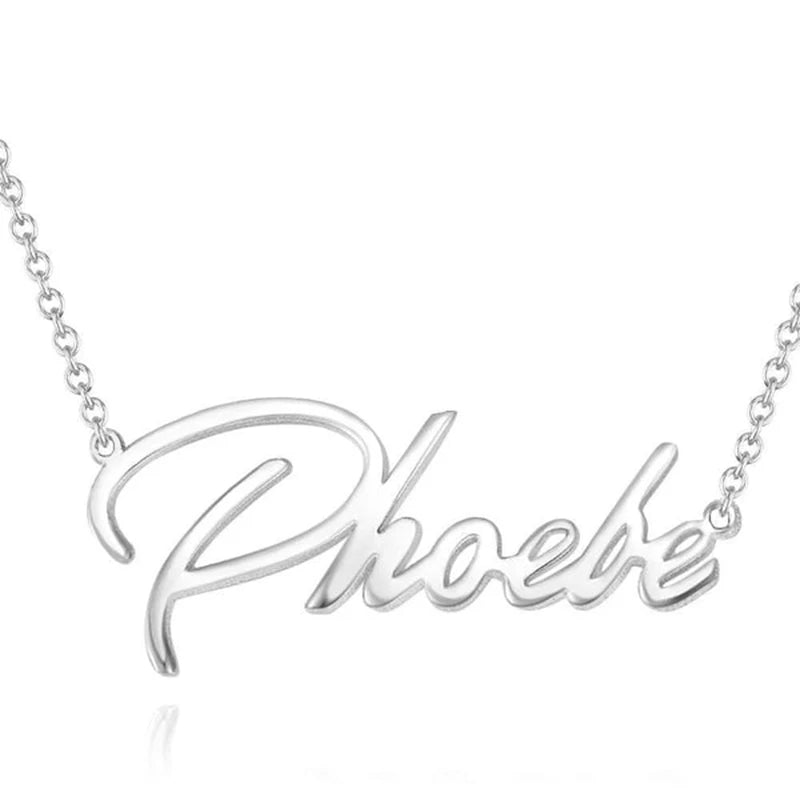 Stainless Steel Name Necklace Choker for Women