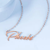 Stainless Steel Name Necklace Choker for Women