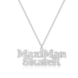 Women's Plated Nameplate Chain Necklace Personalized Birthday Gift