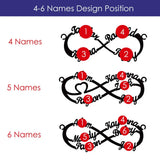 Personalized Pendant Name Necklace Infinity Stainless Steel Chain
