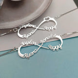 Personalized Pendant Name Necklace Infinity Stainless Steel Chain