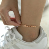 Personalized Stainless Steel Name Anklet Silver Leg Foot Chain Jewelry