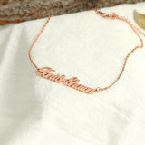 Personalized Stainless Steel Name Anklet Silver Leg Foot Chain Jewelry