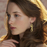 Stainless Steel Name Drop Earrings Personalized Letters Chain Jewelry