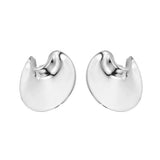 Silver Studs Earrings Mirror Design Personalized 925 Silver