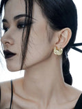 Silver Studs Earrings Mirror Design Personalized 925 Silver