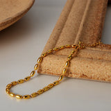 925 Silver Bracelets Glossy Rice Beads Bangles