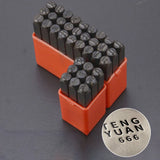Numbers Alphabets Printing Tool DIY Craft Embossing Stamp For Leather