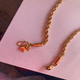 24K Twisted Rope Plated Bracelet for Wedding