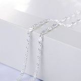 925 Sterling Silver 2MM 16-30 Inch Side Chain Necklace