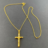 24k Cross Necklace Couple Jewelry Set