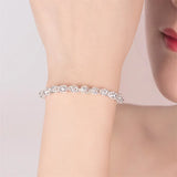 Hollow Ball Chain 925 Sterling Silver Bracelet Wedding Party Jewelry