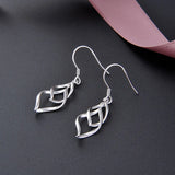 925 Sterling Silver Long Earrings for Woman Party Wedding Jewelry