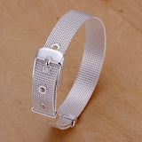 925 Silver Wedding Bracelet Chain High Jewelry Women Men