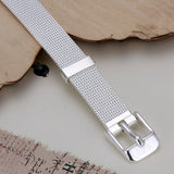 925 Silver Wedding Bracelet Chain High Jewelry Women Men