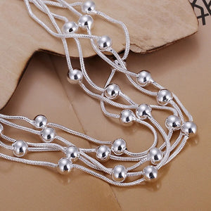 Silver Beads Bracelet for Women