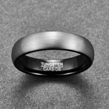 Tungsten Carbide Rings Brushed Finish Wedding Band Sets Size 7-14