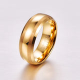 8mm Tungsten Carbide Wedding Band Ring Beveled Edge Brushed Lines