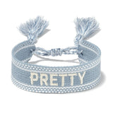 Embroidery Female Bracelet Woven Hand Rope Tassel Ribbon Embroidery Jewelry