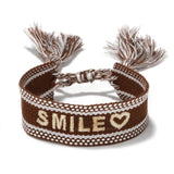 Embroidery Female Bracelet Woven Hand Rope Tassel Ribbon Embroidery Jewelry