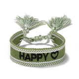 Embroidery Female Bracelet Woven Hand Rope Tassel Ribbon Embroidery Jewelry