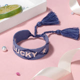 Embroidery Female Bracelet Woven Hand Rope Tassel Ribbon Embroidery Jewelry