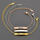 NUOBING Customizable Baby Name Bracelet