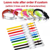 NUOBING Engrave Name Date ID Soft Silicone Bracelets Stainless Steel Text Logol