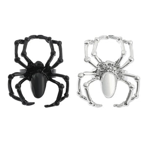 Gothic Punk Style Spider Finger Rings for Women Men Adjustable Ring