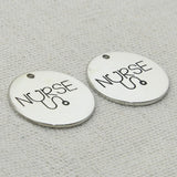 NURSE Charm, Making a Miracle Engraved Pendant, Boho Jewelry