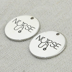 NURSE Charm, Making a Miracle Engraved Pendant, Boho Jewelry