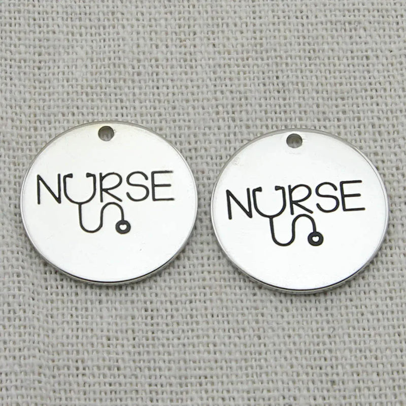 NURSE Charm, Making a Miracle Engraved Pendant, Boho Jewelry