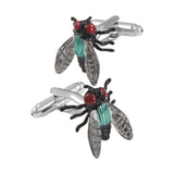 Colorful Metal Insect Flies Cufflinks For Mens French Shirt