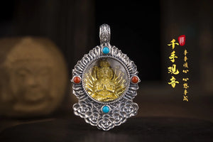 NY's Chinese Zodiac Guardian God Buddha Gawu Box Necklace Pendant