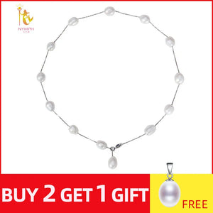 925 Sterling Silver Baroque Pearl Necklace Pendant