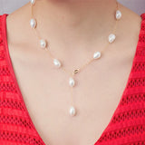 925 Sterling Silver Baroque Pearl Necklace Pendant