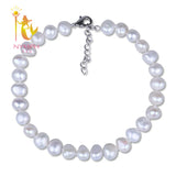 Baroque Pearl Anklets Freshwater Pearl Jewelry 8-9mm Gift For Party