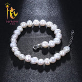 Baroque Pearl Anklets Freshwater Pearl Jewelry 8-9mm Gift For Party