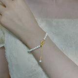 Natural Freshwater Pearl Bracelet 4-5mm Gift For Women S579