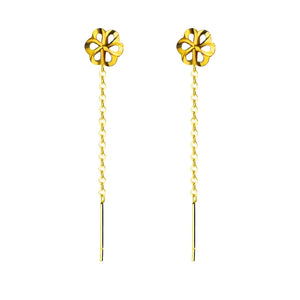 Plum Blossom Tassel Earrings Women's Fine Jewelry