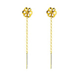 Plum Blossom Tassel Earrings Women's Fine Jewelry
