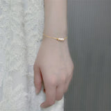 Natural Freshwater Pearl Bracelet 5-6mm Fine Jewelry Gift For Women