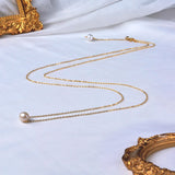 Natural Freshwater Pearl Retro Waist Chain for Women