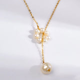 Natural Freshwater Pearl Necklace Choker for Women X581
