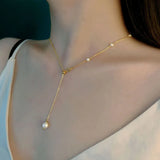 Freshwater Pearl Necklace Choker Fine Jewelry Party Gift For Women