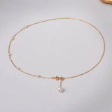 Freshwater Pearl Necklace Choker Fine Jewelry Party Gift For Women